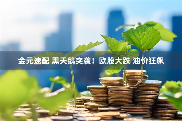 金元速配 黑天鹅突袭！欧股大跌 油价狂飙