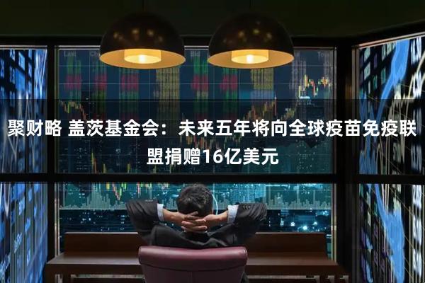 聚财略 盖茨基金会：未来五年将向全球疫苗免疫联盟捐赠16亿美元